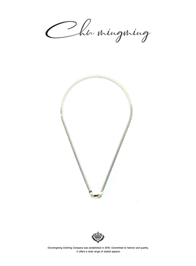 CHU楚妞925银蛇骨链配饰春季新款女款街头ins风小众项链链子