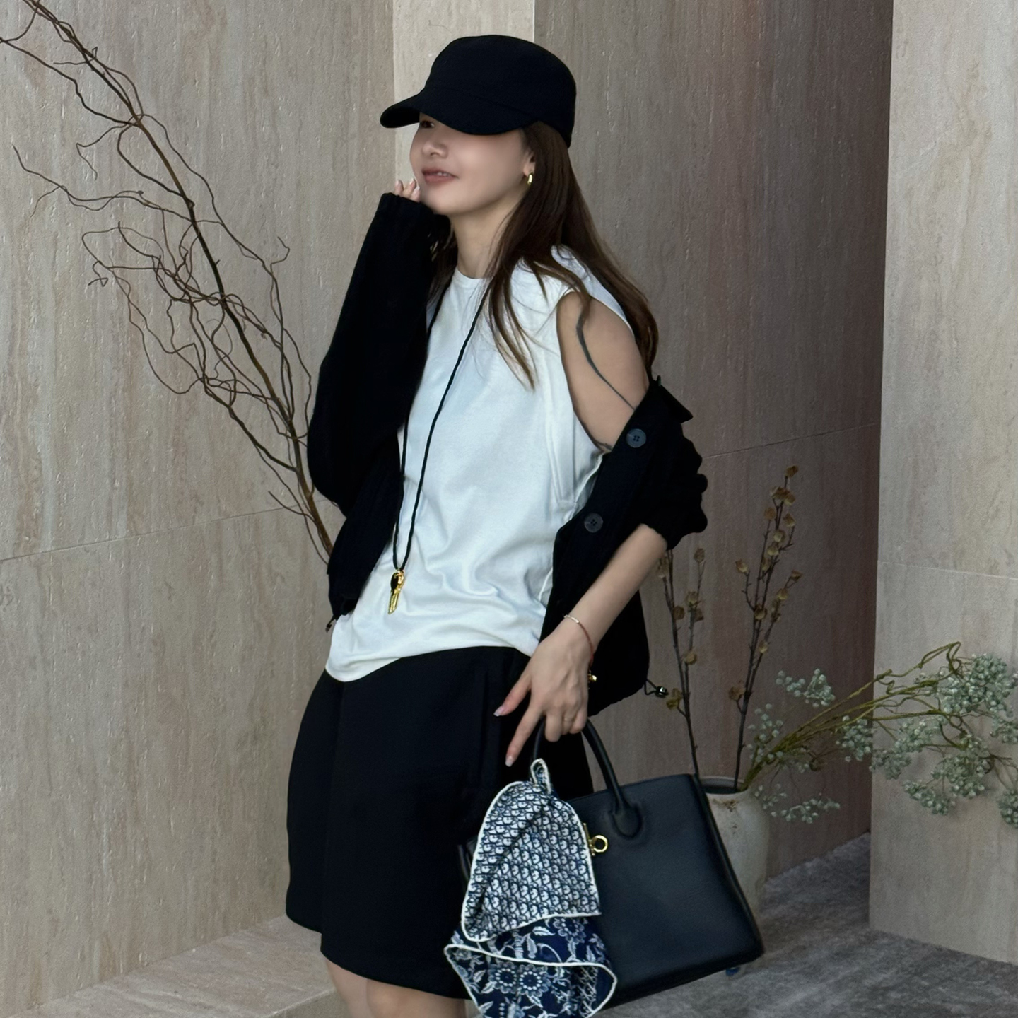 夏季纯棉遮副乳坎肩打底背心