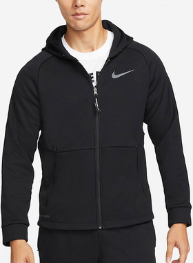 正品耐克男子运动休闲连帽加绒保暖训练夹克外套DD2125-451-010