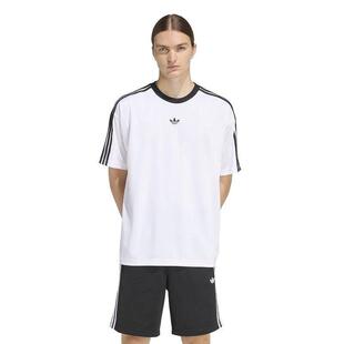adidas三叶草男女装 经典条纹宽松休闲圆领短袖T恤KD5829 KD5830
