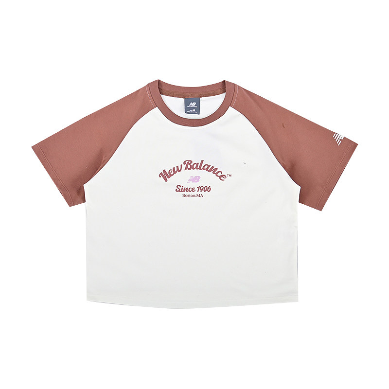 New Balance NB/新百伦女子运动休闲短袖百搭T恤上衣NEF22202-DPK,运动服/休闲服装,运动T恤,淘宝优惠券,粉丝福利购,淘宝优惠卷