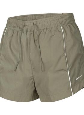 NIKE耐克女裤 时尚经典复古百搭系带运动休闲短裤FV7501-320