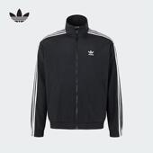 三叶草男装 经典 三条纹梭织休闲运动夹克外套KB2466