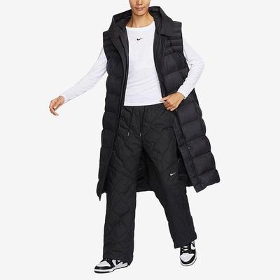 耐克女装时尚长款连帽棉马甲