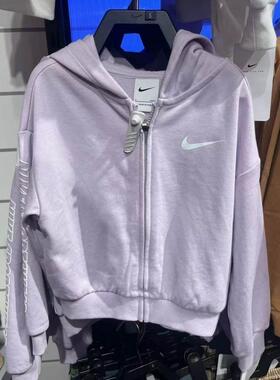 Nike耐克小童装 时尚百搭经典舒适休闲连帽夹克外套IB8447-537