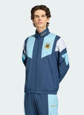 adidas三叶草 男子足球运动透气休闲立领夹克外套KG2287 KG2595