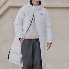 adidas阿迪达斯LONG DOWN JKT男女休闲长款羽绒服KF6748 KF6749