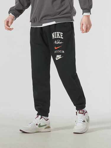 男子nike春季休闲针织长裤宽松