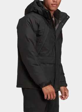 阿迪达斯ADIDAS秋冬季男子户外连帽运动保暖羽绒服 GK0667 GK0669