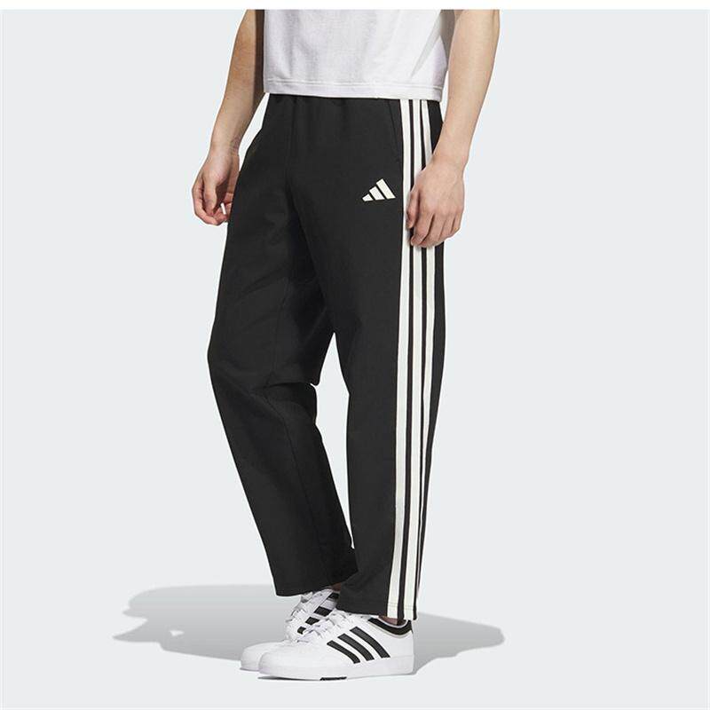 adidas阿迪男裤 时尚经典条纹百搭针织束脚运动长裤KC2851