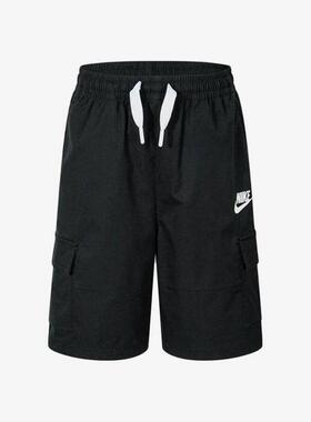 Nike耐克 小童经典简约舒适宽松休闲梭织运动短裤HQ7932-010