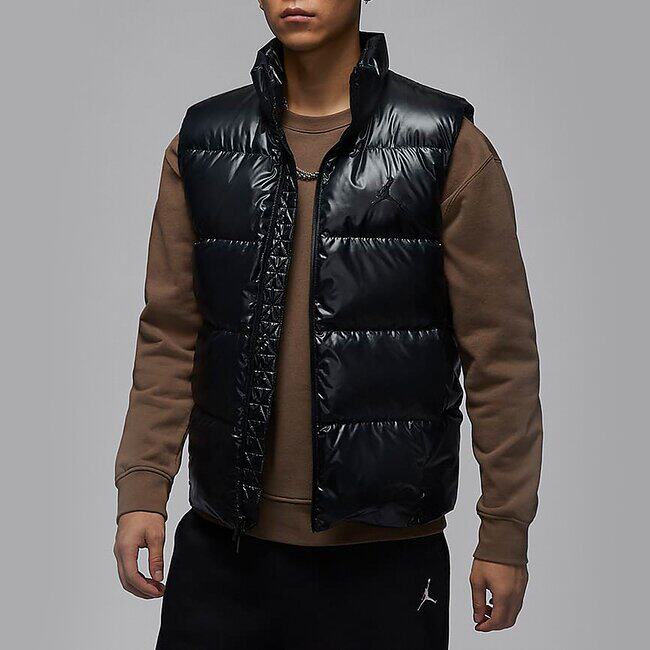 Nike/耐克正品JORDAN男士保暖立领户外休闲羽绒马甲FV7274-010