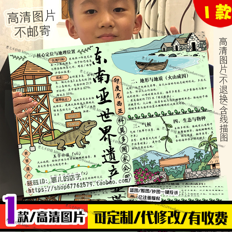 东南亚世界文化遗产手抄报初中