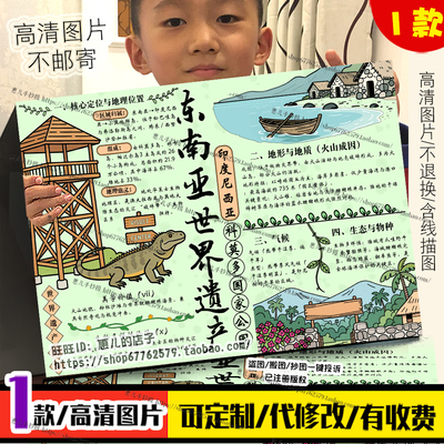 东南亚世界文化遗产手抄报初中