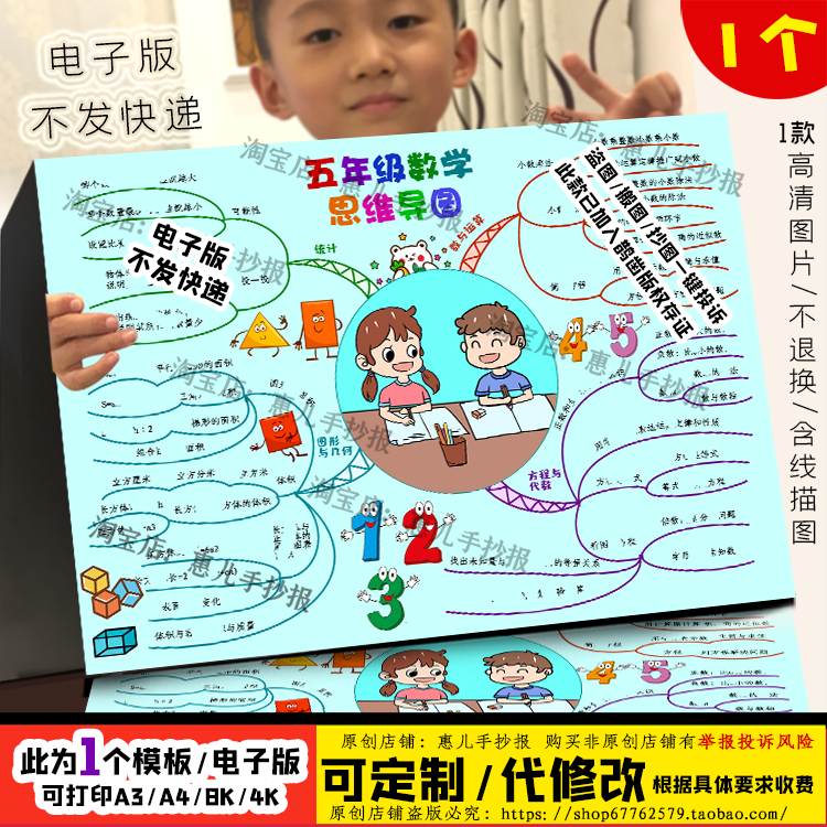 数与运算方程与代数图形与几何思维导图沪五下数学第六单元电子版