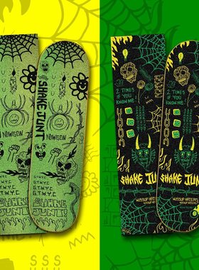 正品SHAKE JUNT专业双翘色Perdro Delfino签名款滑板彩砂9X33英寸