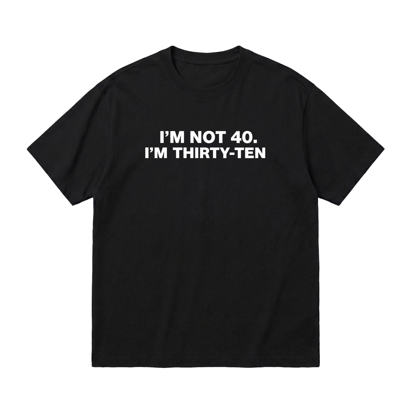 I’MNOT40美式搞怪年龄梗T恤