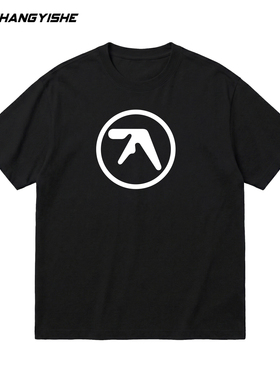 Aphex TwinTee顶点双胞胎兄弟LOGO短袖复古vintage小众T恤棉男女