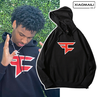 布朗尼同款 Clan战队服秋冬青少年加绒卫衣csgo游戏niko外套 Faze