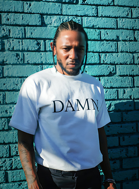 Kendrick Lamar DAMN说唱K. Dot 纯棉宽松短袖T恤 欧美嘻哈半袖潮