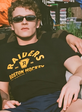 hudsonwilliam巅峰对决同款短袖夏季纯棉宽松T恤潮heatedrivalry