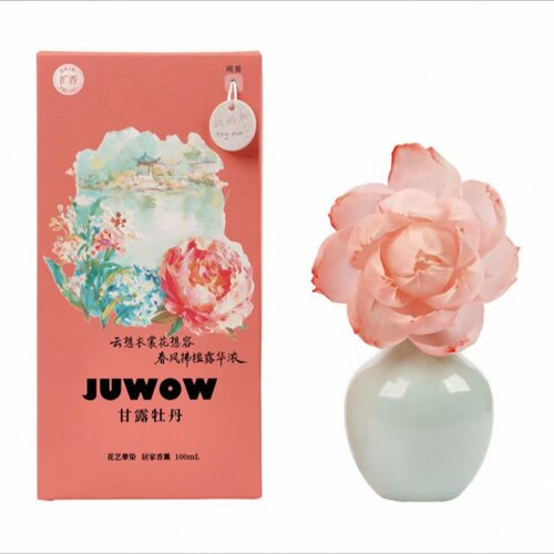 盒马代购JUWOW甘露牡丹花艺晕染居家香薰100ml清新淡雅送朋友礼物