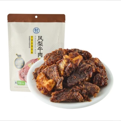 盒马鲜生超市代购 凤梨牛肉干188g肉质紧实有嚼劲凤梨味休闲零食