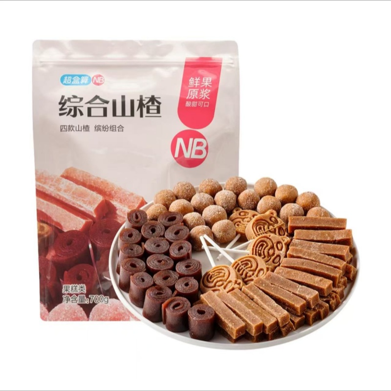 盒马NB店代购山楂丁儿童零食综合山楂果糕蜜饯山楂700g追剧零食