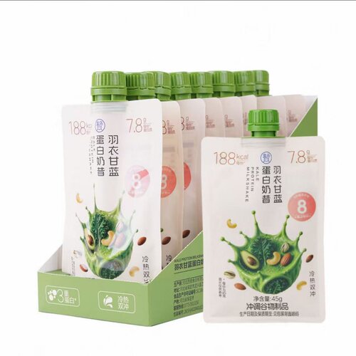 盒马羽衣甘蓝蛋白奶昔代餐粉