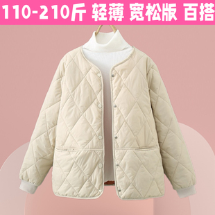 款 孕妇装 宽松百搭上衣孕期时尚 羽绒棉服大码 菱格夹克棉衣薄 秋冬款