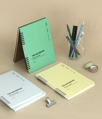 iconic A5 compact notebook线圈方格本格子笔记本记事本手帐日程