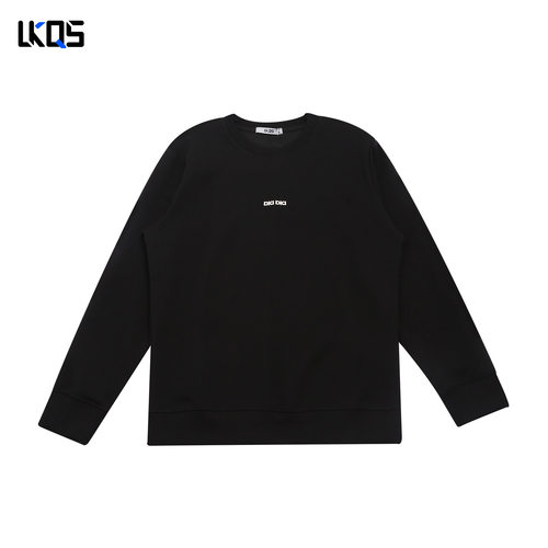 骆克骑士潮牌25秋经典圆领卫衣男微阔简约长袖上衣套头外穿打底