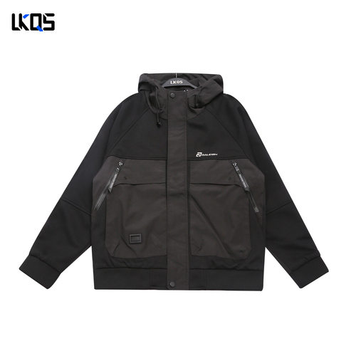 骆克骑士潮牌25冬合身版长袖衬衫男衬衣休闲基础青少年外套高级感