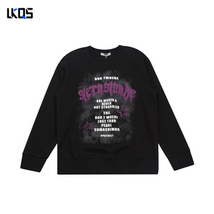 骆克骑士潮牌25秋经典 上衣套头外穿打底 圆领卫衣男微阔简约长袖