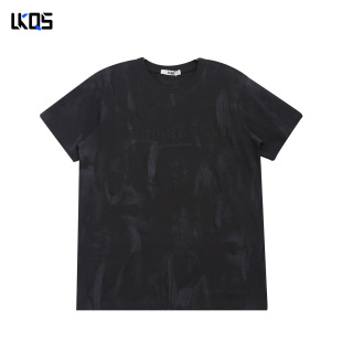 骆克骑士潮牌26春经典 圆领短T恤简约舒适内搭合身休闲图案短上衣