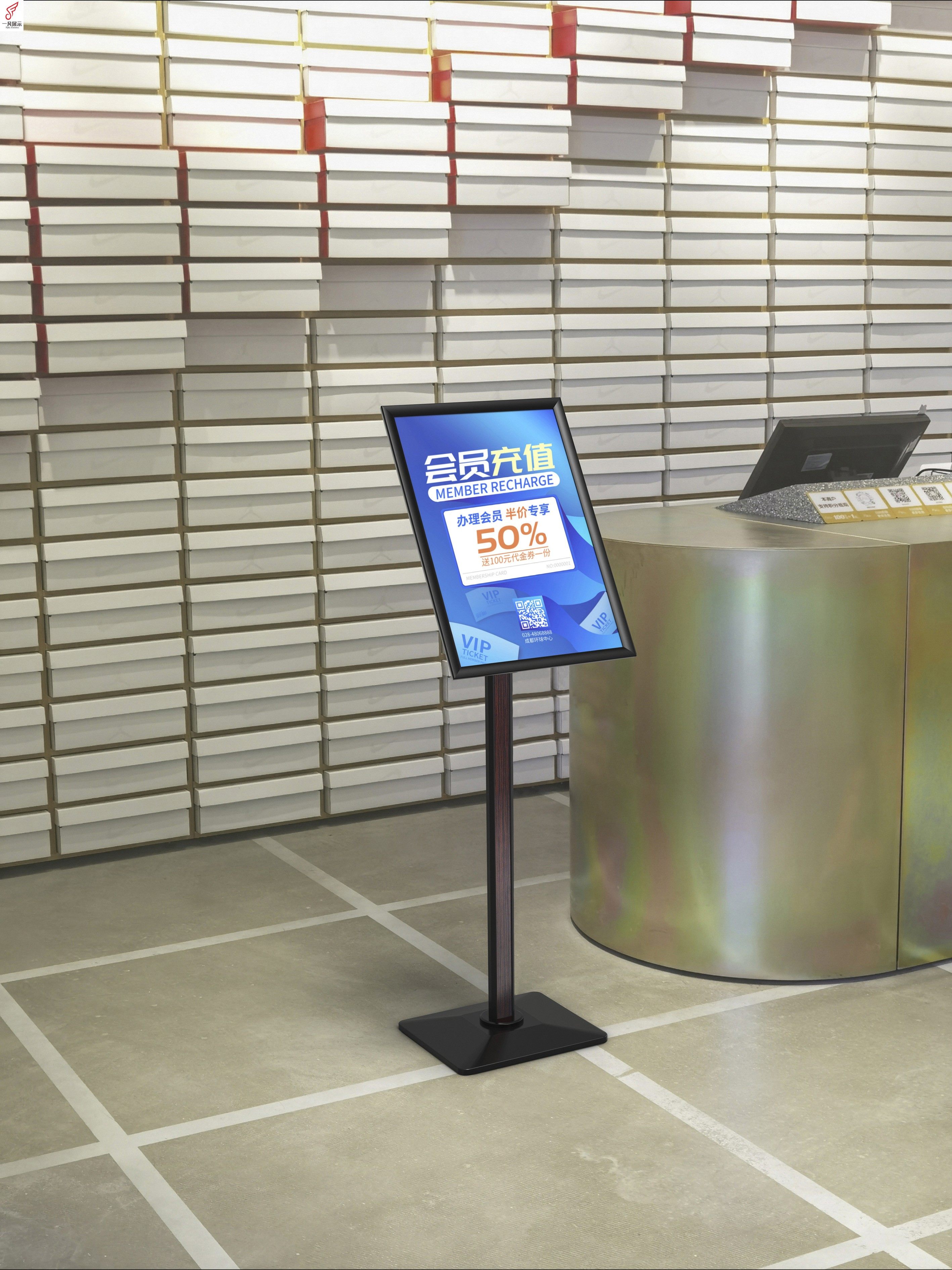 a2指示牌立式广告牌a3水牌铁质立牌展示架酒店导向牌落地展示牌
