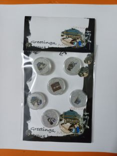 重返未来1999周边马库斯小鼻嘎迷你25mm亚克力无扣针装饰盒6件套