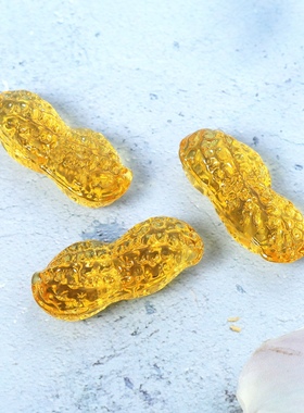 黄水晶琉璃小饰品奖励小朋友宝石玩具金元宝小男女孩儿童财宝道具