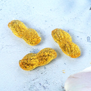 黄水晶琉璃小饰品奖励小朋友宝石玩具金元宝小男女孩儿童财宝道具