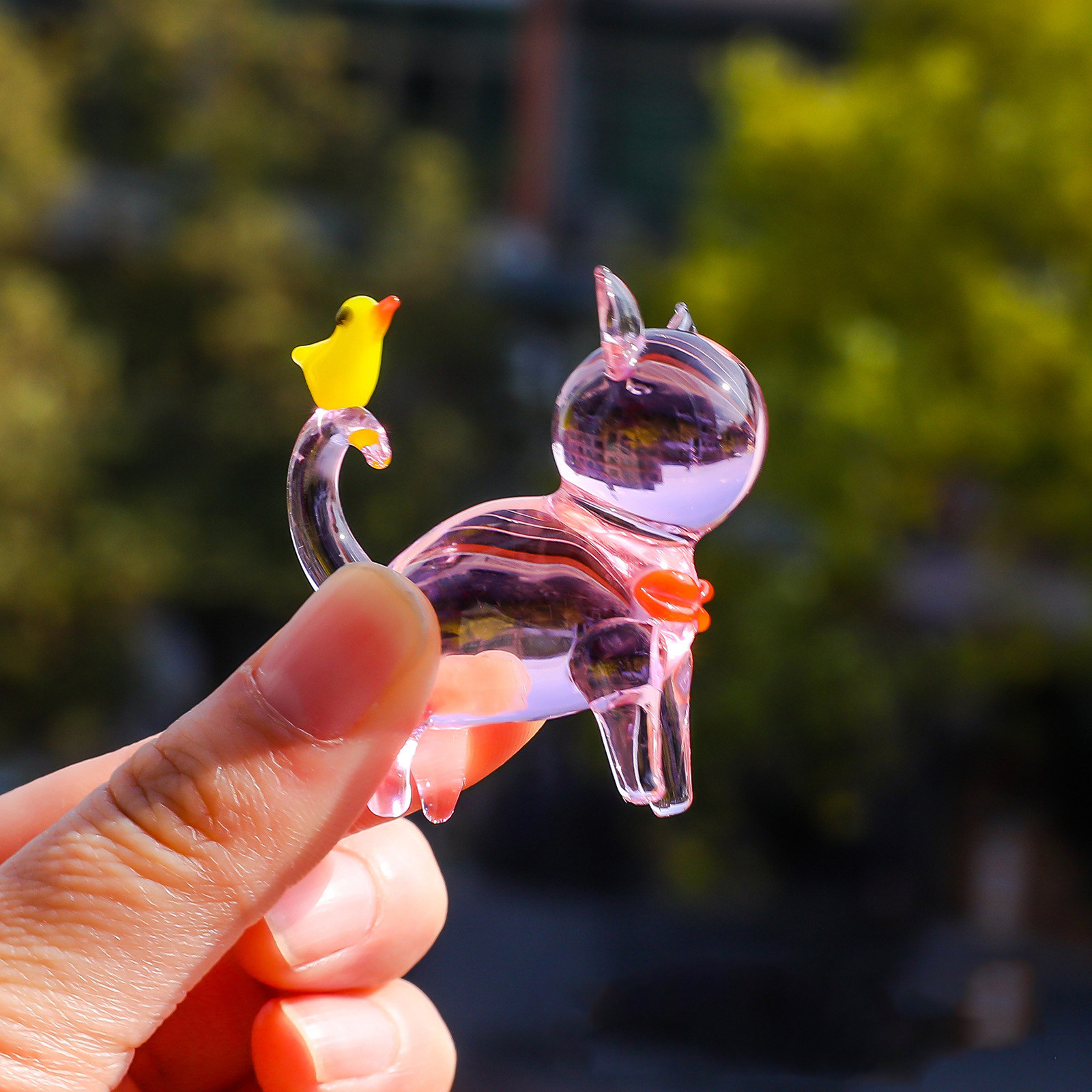 淄博琉璃可爱精致家居装饰品摆件创意礼品儿童房软装摆件生日礼物