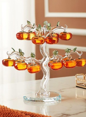 山东博山淄博琉璃柿子树 事事如意家居客厅卧室ins风简约 装饰品