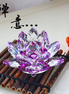 珠宝柜台佛前旋转汽车水晶莲花