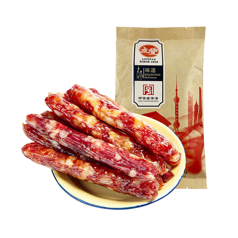 立丰三七肥瘦广式腊肠广味香肠煲仔饭上海肉肠中华老字号500g