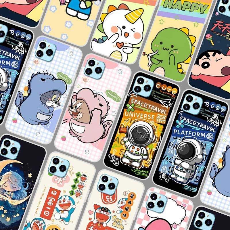 朵唯m12pro手机壳软 doov m12pro保护套小恐龙 6.217寸手机套情侣