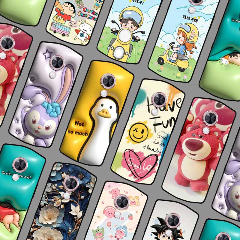 美图T9限量版手机壳软胶 MP1710保护套 Meitu T9限量版仿立体凸起卡通鸭 防摔可爱