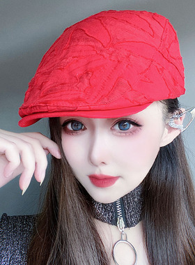 时尚贴布休闲男女通用贝雷帽