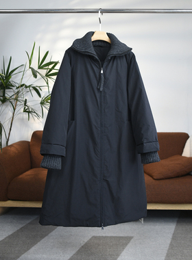 颖颖家 千唤万唤，版型太好了!!!休闲文艺日系风长款羽绒服 W1671