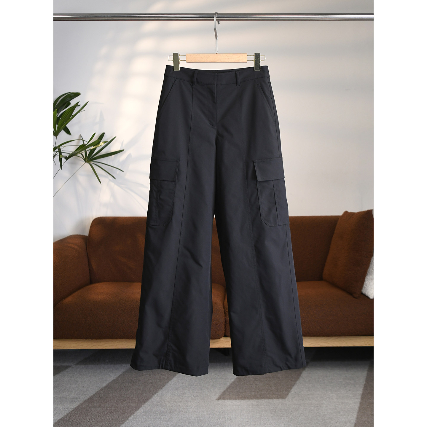 颖颖家 甜酷时尚 一件过冬 裤脚可收缩驼绒加厚大口袋工装裤W1843,女装/女士精品,时尚工装裤,淘宝优惠券,粉丝福利购,淘宝优惠卷