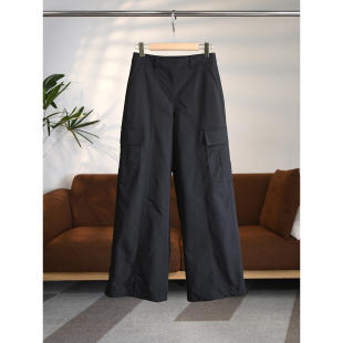 脚可收缩驼绒加厚大口袋工装 颖颖家 裤 一件过冬 W1843 甜酷时尚