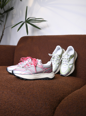 【颖颖家】CHAO轻闭眼入~网面荧光色厚底老爹鞋减龄时尚百搭W2087